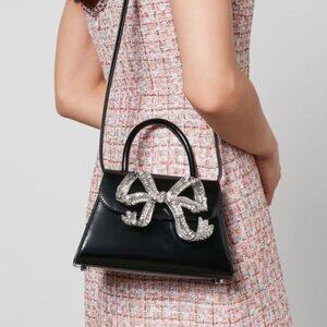 Self-Portrait Women's The Bow Bag Mini - Black